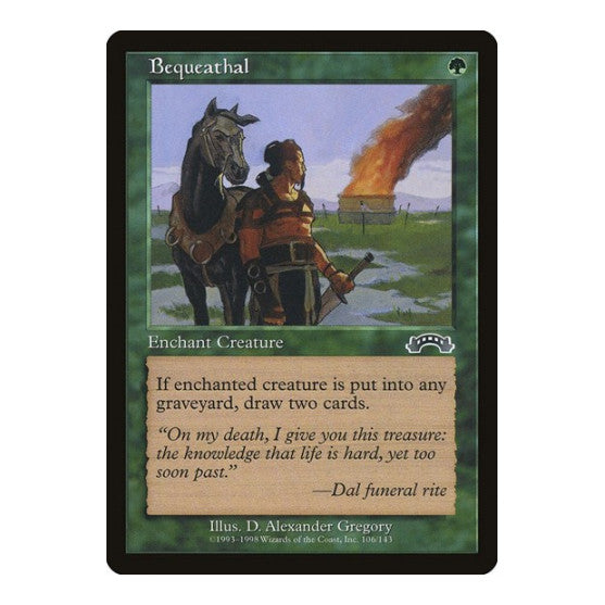 Bequeathal (EXO) #106 Common (Moderately Played) Exodus Magic: The Gathering: 1998
