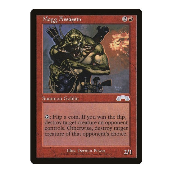 Mogg Assassin (EXO) #88 Uncommon (Moderately Played) Exodus Magic: The Gathering: 1998