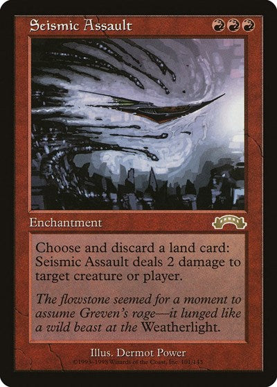Seismic Assault (EXO) #101 Rare (Lightly Played) Exodus Magic: The Gathering: 1998