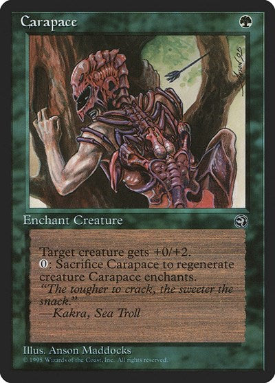 Carapace (HML) #84a Common (Moderately Played) Homelands Magic: The Gathering: 1995