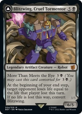 Blitzwing Cruel Tormentor (BOT) #4 Mythic Rare (Foil Near Mint) Universes Beyond: Transformers Magic: The Gathering: 2022