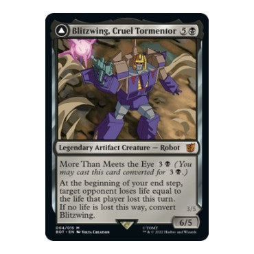 Blitzwing, Cruel Tormentor (BOT) #4 Mythic Rare (Foil Near Mint) Universes Beyond: Transformers Magic: The Gathering: 2022
