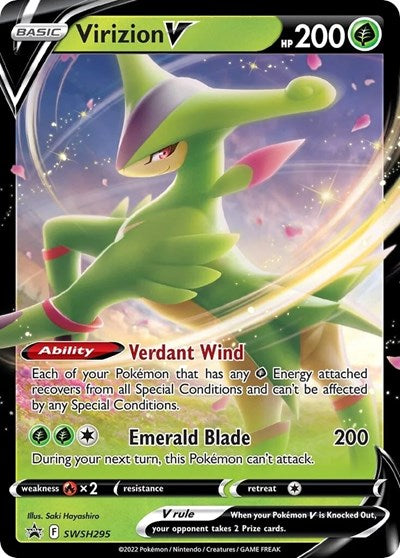 Virizion V - SWSH295 (SWSD) #SWSH295 Promo SWSH: Sword & Shield Promo Cards Pokemon: 2019