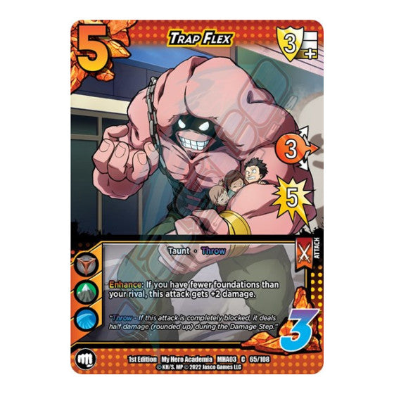 Trap Flex (MHA3) #65/108 Common (1st Edition Normal Lightly Played) UniVersus: My Hero Academia: Heroes Clash UniVersus: 2022