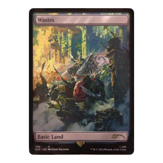 Wastes (705) - Full Art (SLD) #705 Rare (Foil Lightly Played) Secret Lair Drop Series Magic: The Gathering: 2026