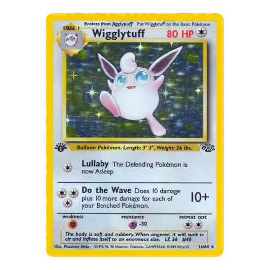 Wigglytuff (16) (JU) #16/64 Holo Rare Jungle Pokemon: 1999