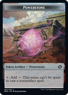 Powerstone Token (BRO) #7 T (Lightly Played) The Brothers' War Magic: The Gathering: 2022