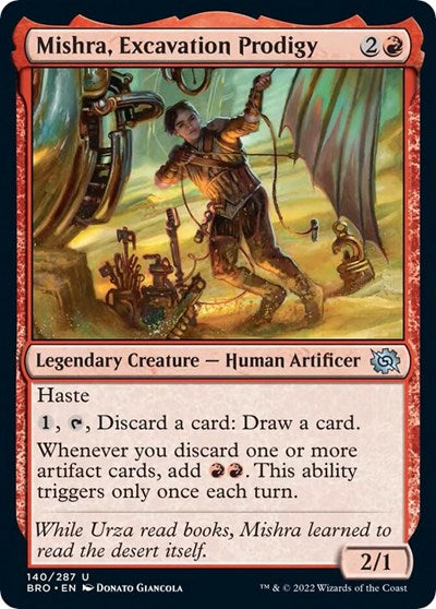 2022 Magic: The Brothers' War (BRO) - Mishra Excavation Prodigy (#140, Uncommon) (Lightly Played)
