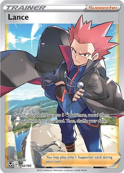 Lance (Full Art) (SWSH12) #192/195 Ultra Rare (Holofoil Near Mint) SWSH12: Silver Tempest Pokemon: 2022