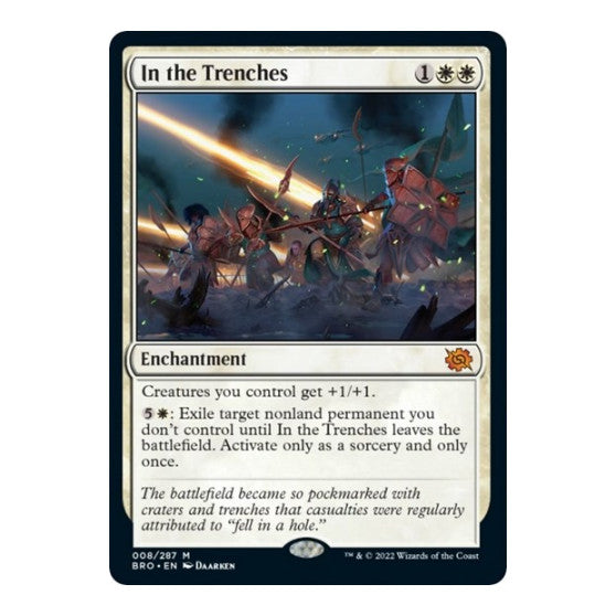 In the Trenches (BRO) #8 Mythic Rare The Brothers' War Magic: The Gathering: 2022