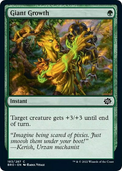 Giant Growth (BRO) #183 Common The Brothers' War Magic: The Gathering: 2022