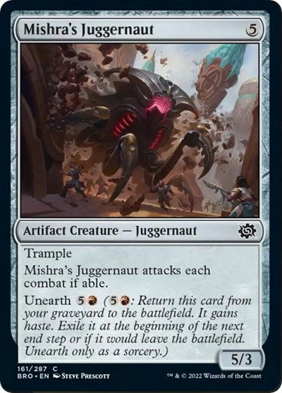 2022 Magic: The Brothers' War (BRO) - Mishras Juggernaut (#161, Common)