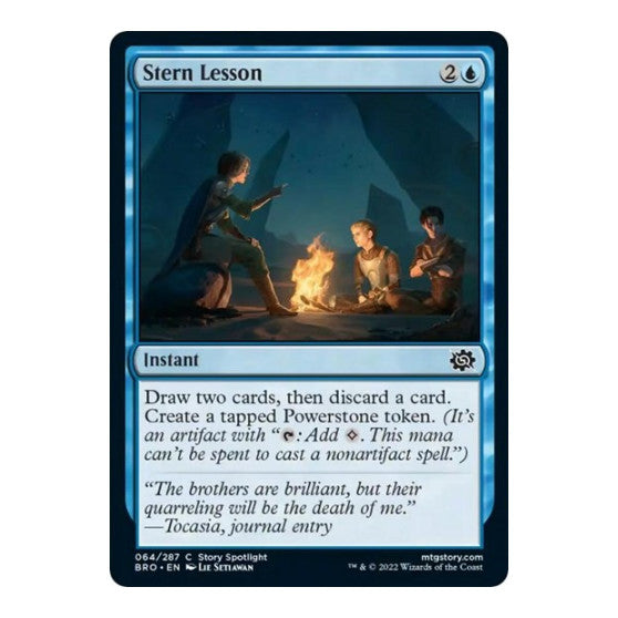 Stern Lesson (BRO) #64 Common (Lightly Played) The Brothers' War Magic: The Gathering: 2022