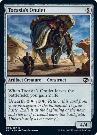 Tocasias Onulet (BRO) #39 Common The Brothers' War Magic: The Gathering: 2022