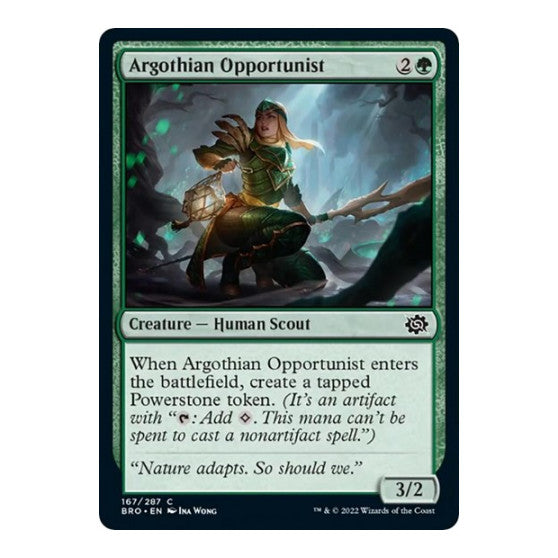 Argothian Opportunist (BRO) #167 Common The Brothers' War Magic: The Gathering: 2022