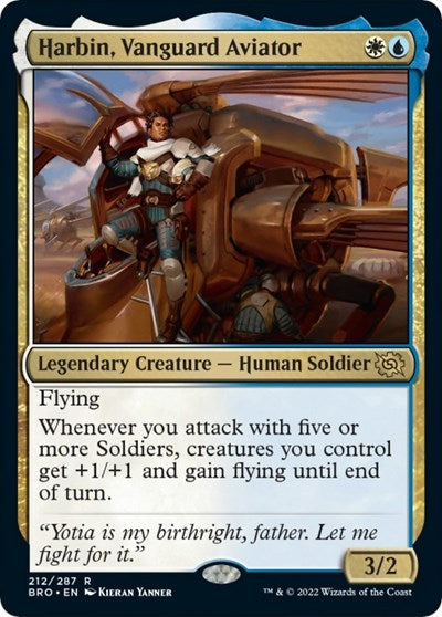 Harbin Vanguard Aviator (BRO) #212 Rare (Near Mint) The Brothers' War Magic: The Gathering: 2022