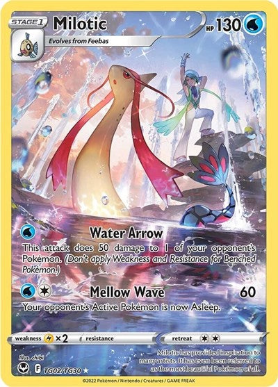 Milotic (SWSH12: TG) #TG02/TG30 Ultra Rare (Holofoil Near Mint) SWSH12: Silver Tempest Trainer Gallery Pokemon: 2022