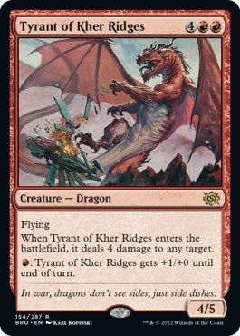 Tyrant of Kher Ridges (BRO) #154 Rare (Lightly Played) The Brothers' War Magic: The Gathering: 2022
