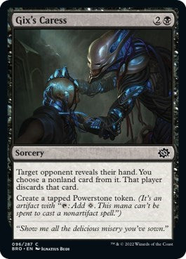 Gixs Caress (BRO) #96 Common (Lightly Played) The Brothers' War Magic: The Gathering: 2022