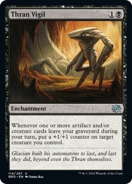 Thran Vigil (BRO) #114 Uncommon (Lightly Played) The Brothers' War Magic: The Gathering: 2022