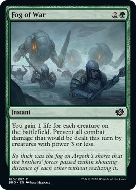 Fog of War (BRO) #180 Common (Lightly Played) The Brothers' War Magic: The Gathering: 2022