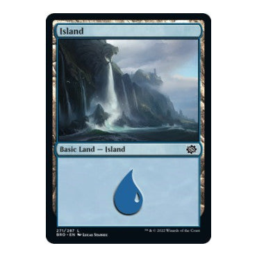 Island 271 (BRO) #271 Land (Foil Lightly Played) The Brothers' War Magic: The Gathering: 2022