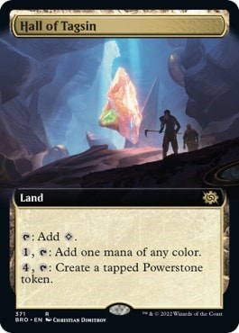 Hall of Tagsin (Extended Art) (BRO) #371 Rare (Lightly Played) The Brothers' War Magic: The Gathering: 2022