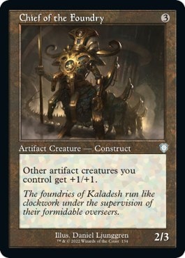 Chief of the Foundry Retro Frame (BRC) #134 Uncommon (Lightly Played) Commander: The Brothers' War Magic: The Gathering: 2022