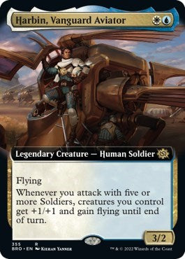Harbin Vanguard Aviator Extended Art (BRO) #355 Rare (Near Mint) The Brothers' War Magic: The Gathering: 2022