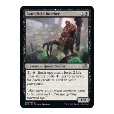 Battlefield Butcher (BRO) #86 Uncommon The Brothers' War Magic: The Gathering: 2022