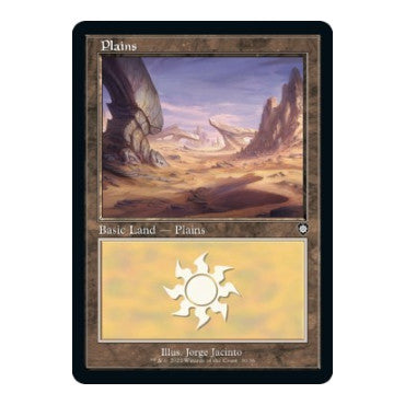 Plains (30) (Retro Frame) (BRC) #30 Land (Lightly Played) Commander: The Brothers' War Magic: The Gathering: 2022