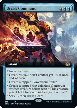 Urzas Command Extended Art (BRO) #318 Rare (Lightly Played) The Brothers' War Magic: The Gathering: 2022