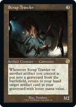 Scrap Trawler (BRR) #49 Rare (Lightly Played) The Brothers' War: Retro Frame Artifacts Magic: The Gathering: 2022