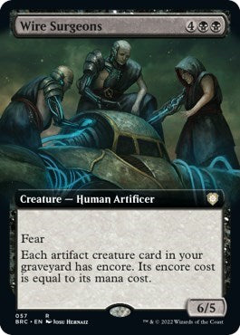 Wire Surgeons Extended Art (BRC) #57 Rare (Lightly Played) Commander: The Brothers' War Magic: The Gathering: 2022