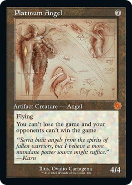 Platinum Angel Schematic (BRR) #104 Mythic Rare (Near Mint) The Brothers' War: Retro Frame Artifacts Magic: The Gathering: 2022