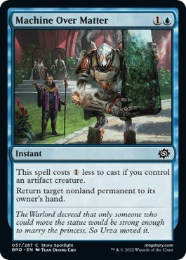 Machine Over Matter (BRO) #57 Common (Foil Lightly Played) The Brothers' War Magic: The Gathering: 2022