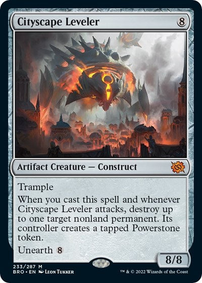 Cityscape Leveler (BRO) #233 Mythic Rare (Near Mint) The Brothers' War Magic: The Gathering: 2022