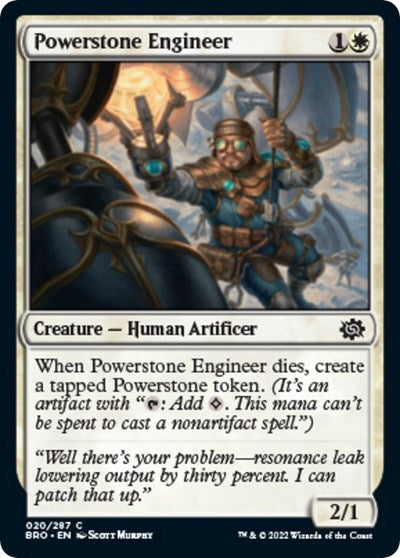 Powerstone Engineer (BRO) #20 Common The Brothers' War Magic: The Gathering: 2022