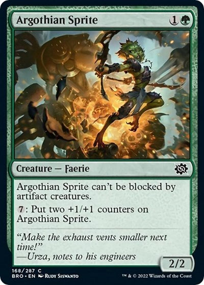Argothian Sprite (BRO) #168 Common (Lightly Played) The Brothers' War Magic: The Gathering: 2022