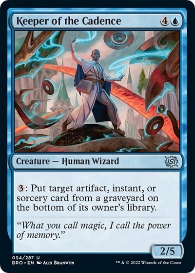 Keeper of the Cadence (BRO) #54 Uncommon (Lightly Played) The Brothers' War Magic: The Gathering: 2022