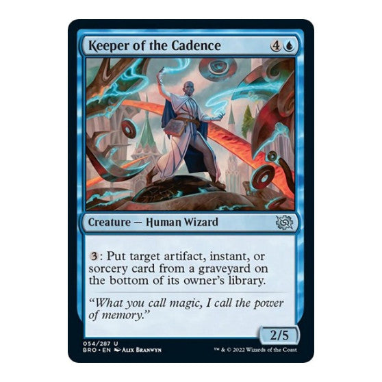 Keeper of the Cadence (BRO) #54 Uncommon (Lightly Played) The Brothers' War Magic: The Gathering: 2022