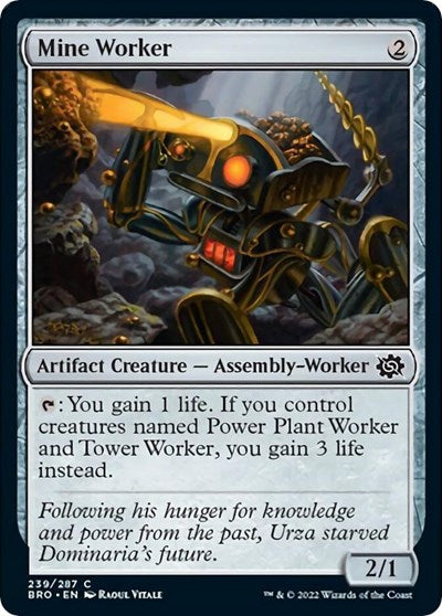 Mine Worker (BRO) #239 Common (Lightly Played) The Brothers' War Magic: The Gathering: 2022