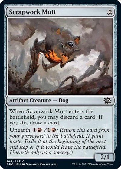 Scrapwork Mutt (BRO) #164 Common (Lightly Played) The Brothers' War Magic: The Gathering: 2022