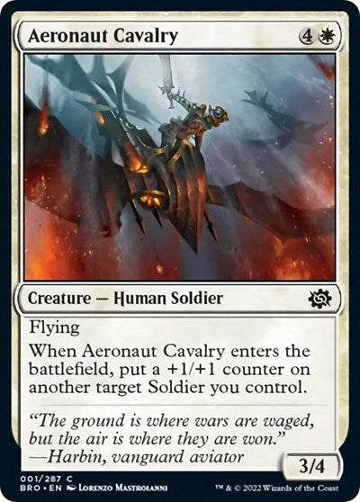 2022 Magic: The Brothers' War (BRO) - Aeronaut Cavalry (#1, Common) (Lightly Played)
