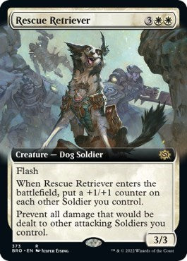 Rescue Retriever Extended Art (BRO) #373 Rare (Lightly Played) The Brothers' War Magic: The Gathering: 2022