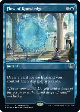 Flow of Knowledge (PPBRO) #381 P Promo Pack: The Brothers' War Magic: The Gathering: 2022