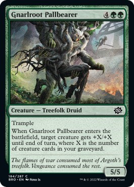 Gnarlroot Pallbearer (BRO) #184 Common (Lightly Played) The Brothers' War Magic: The Gathering: 2022