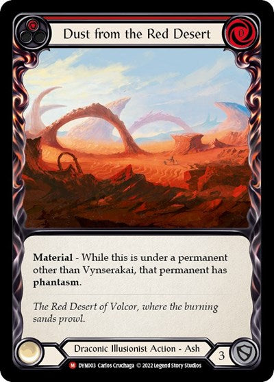 Dust from the Red Desert (DYN) #DYN003 Majestic (Near Mint) Dynasty Flesh and Blood TCG: 2022