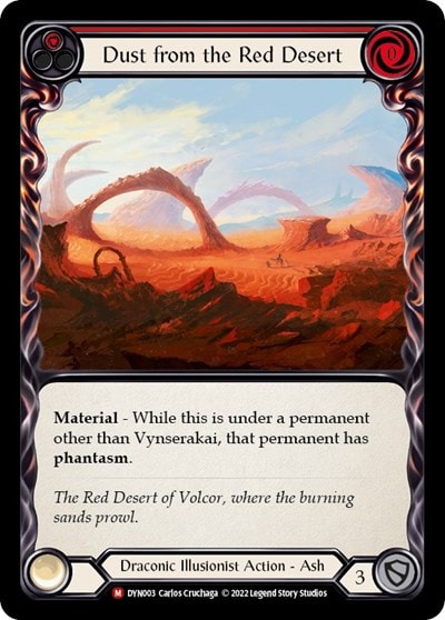 Dust from the Red Desert (DYN) #DYN003 Majestic Dynasty Flesh and Blood TCG: 2022