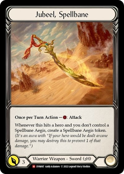 Jubeel Spellbane (DYN) #DYN067 Majestic (Lightly Played) Dynasty Flesh and Blood TCG: 2022